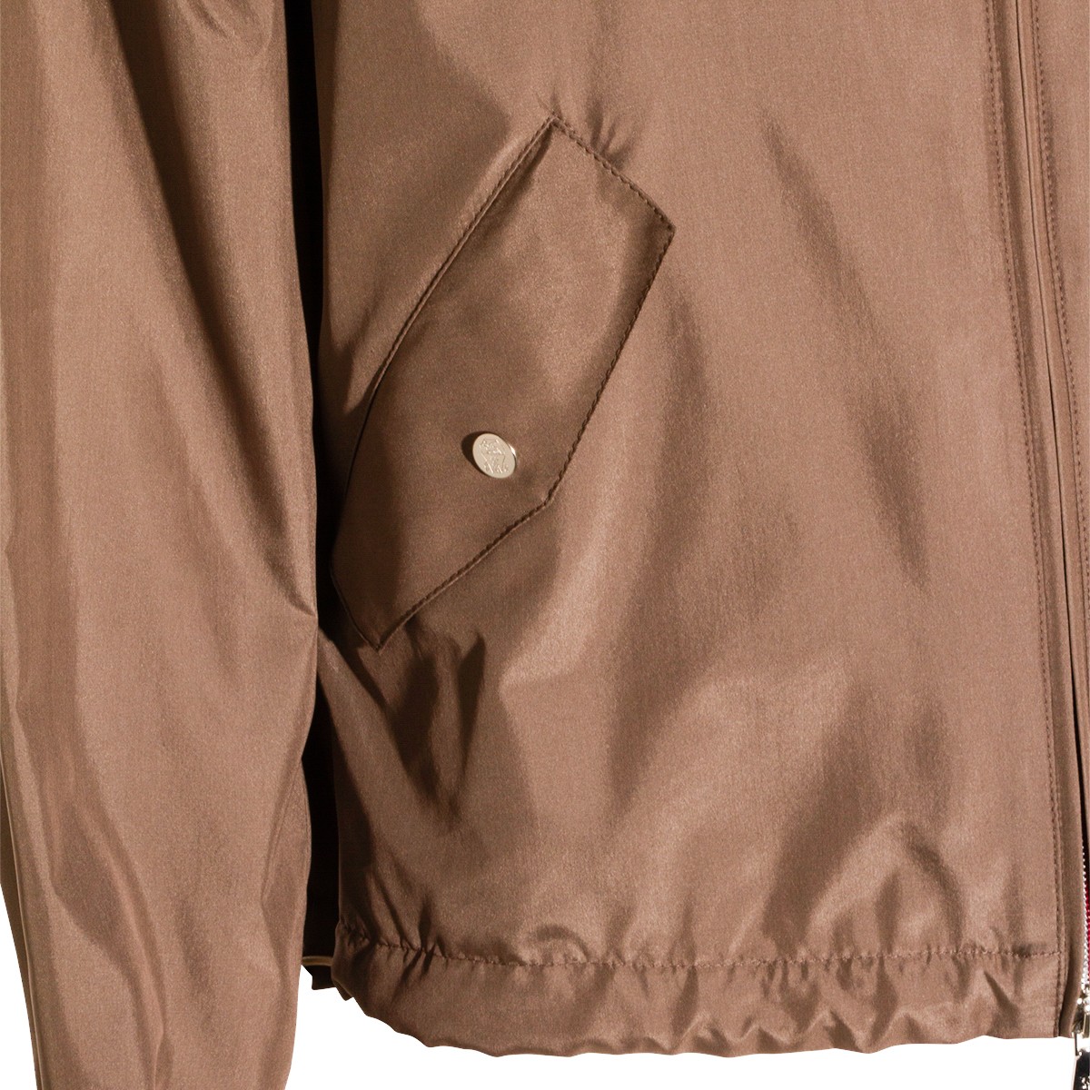 BROWN SILK CASUAL JACKET