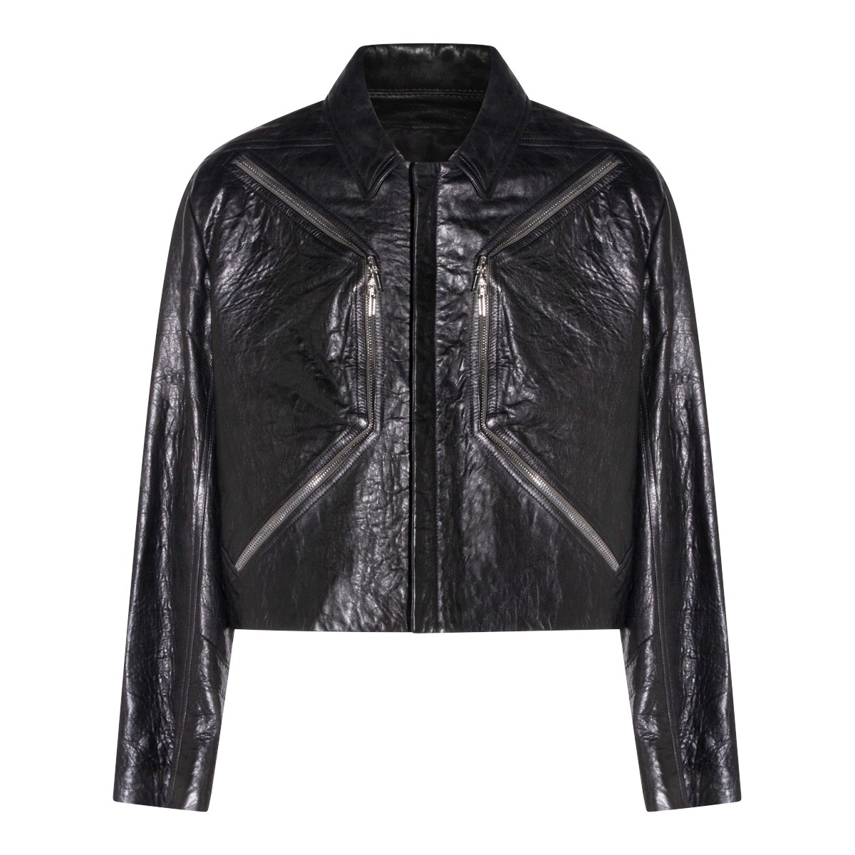 BLACK HEIZER LEATHER JACKET