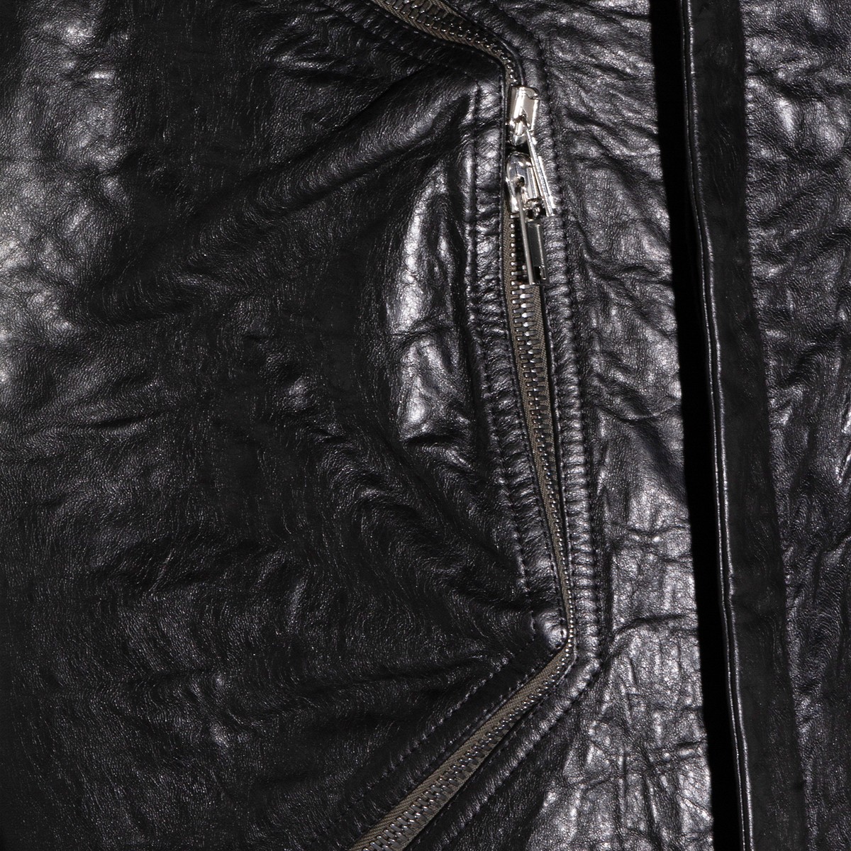 BLACK HEIZER LEATHER JACKET