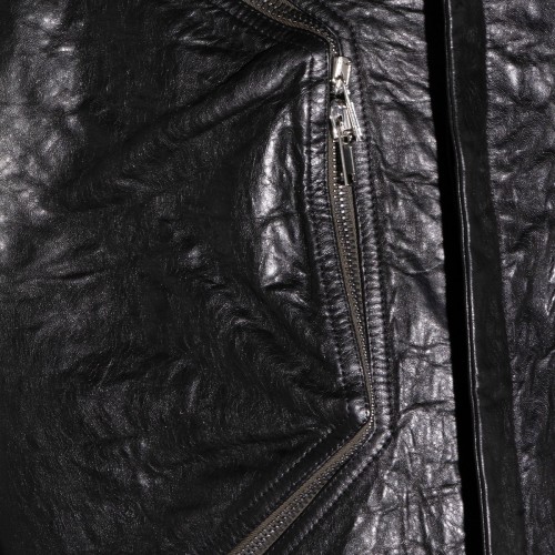 BLACK HEIZER LEATHER JACKET