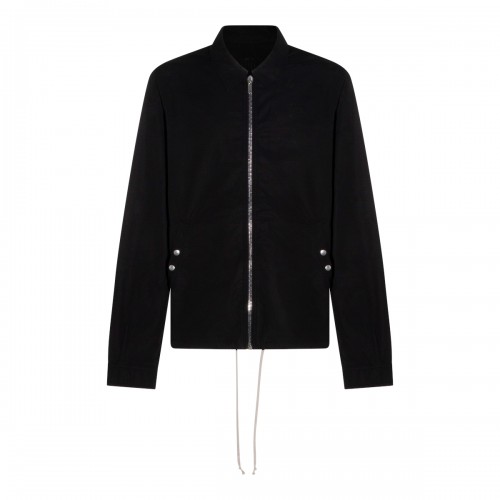 BLACK ZIPFRONT CASUAL JACKET