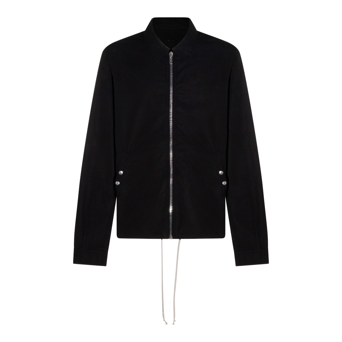 BLACK ZIPFRONT CASUAL JACKET