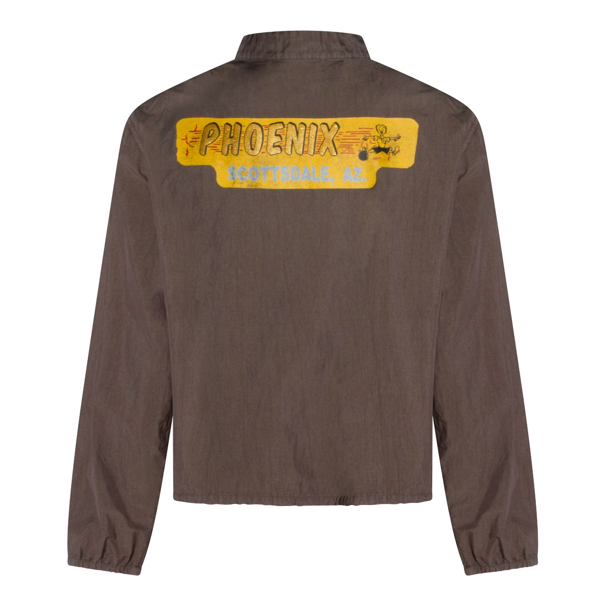 BROWN COTTON CASUAL JACKET
