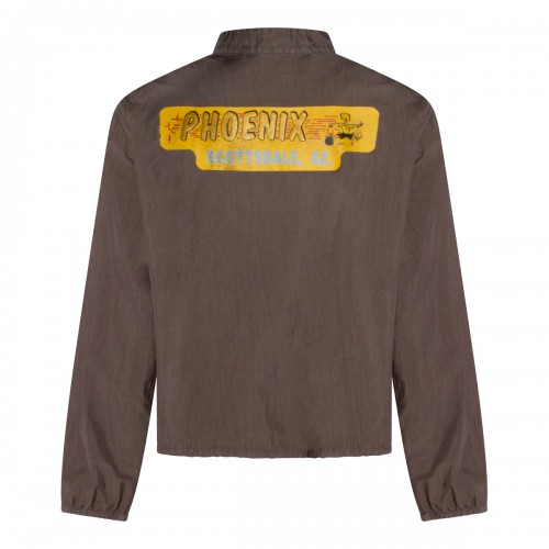 BROWN COTTON CASUAL JACKET