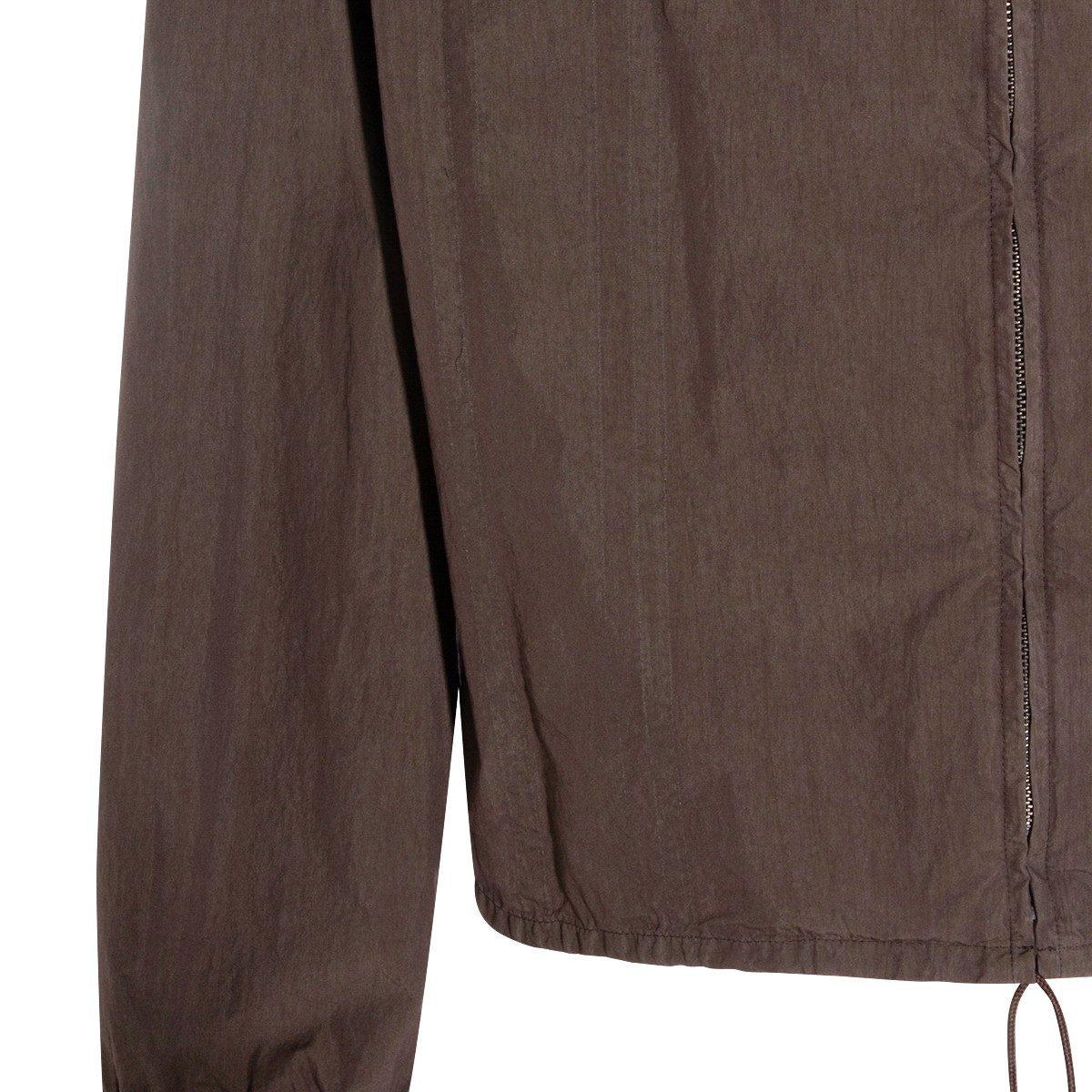 BROWN COTTON CASUAL JACKET