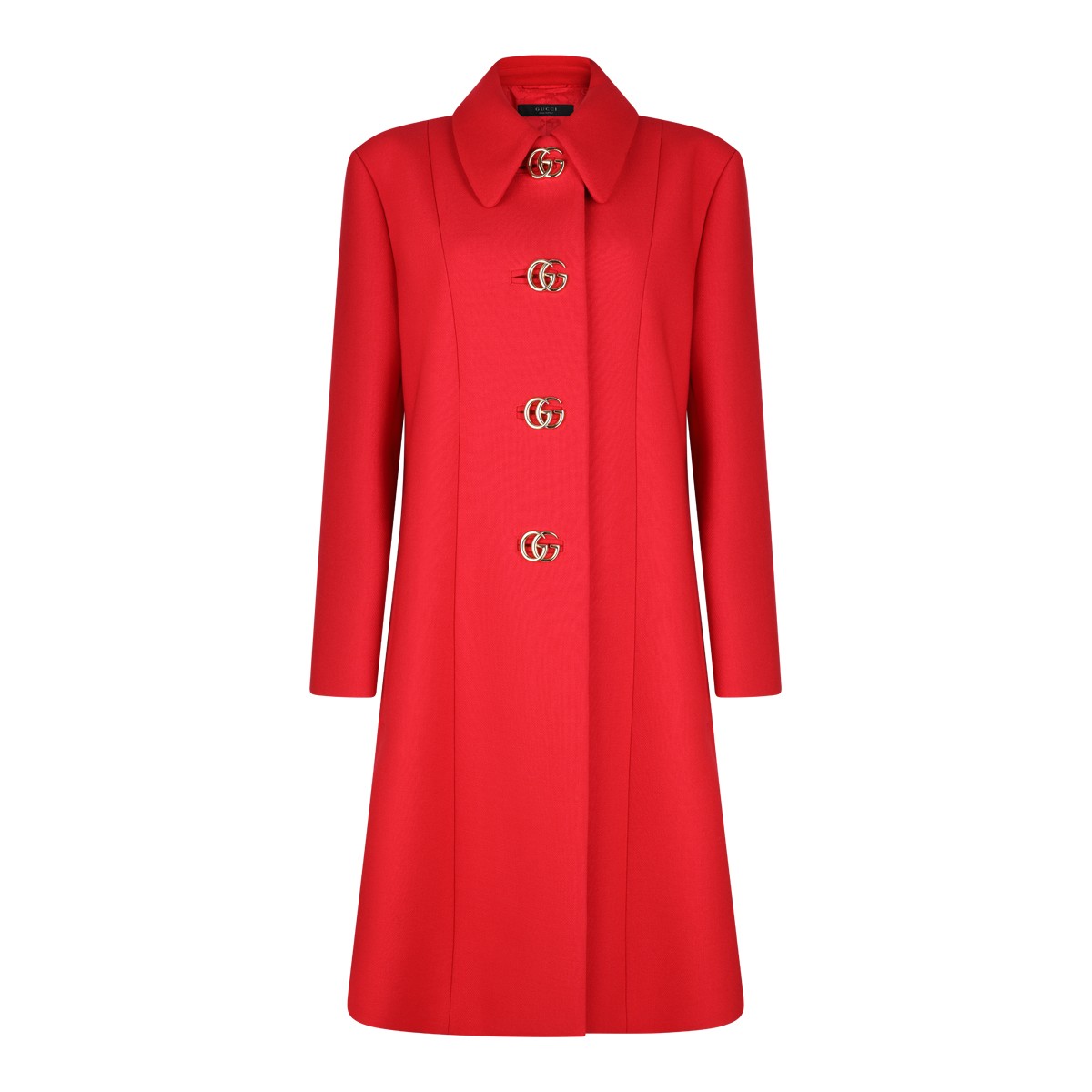 RED WOOL COAT