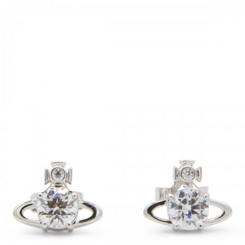 SILVER METAL EARRINGS