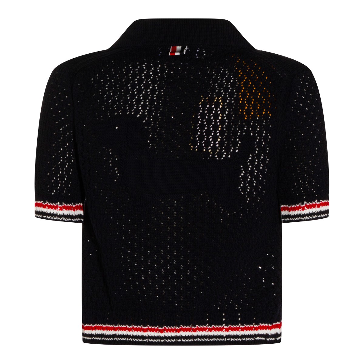 BLACK COTTON POLO SHIRT