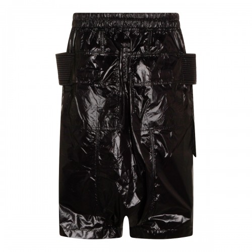 BLACK COTTON CREATCH CARGO PODS SHORT