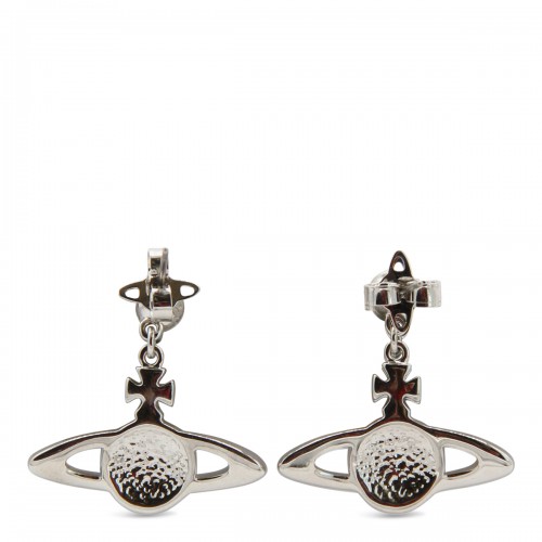 SILVER METAL EARRINGS