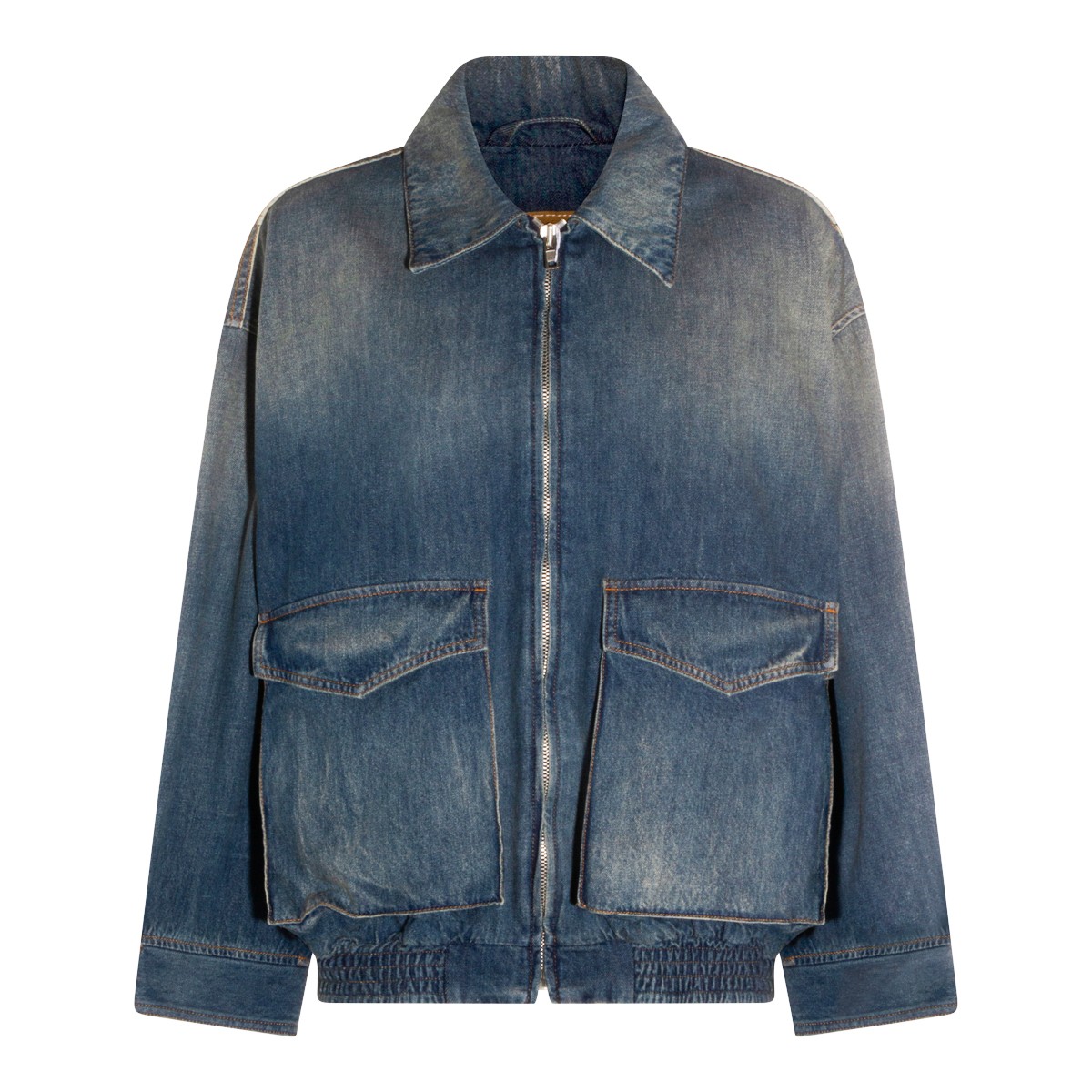 BLUE COTTON DENIM JACKET