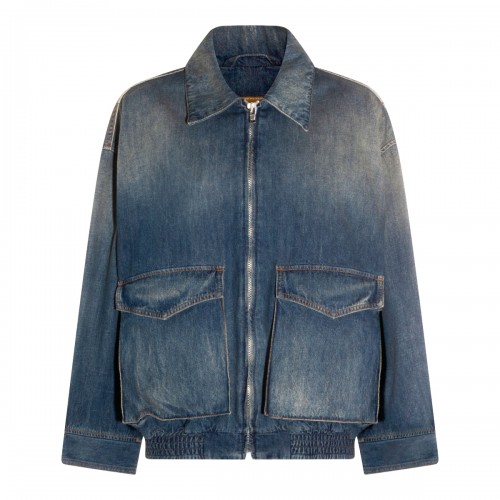 BLUE COTTON DENIM JACKET