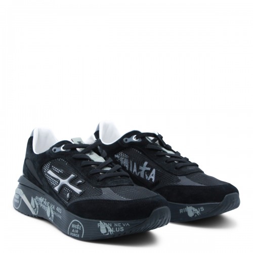 BLACK LEATHER MOERUN SNEAKERS 2