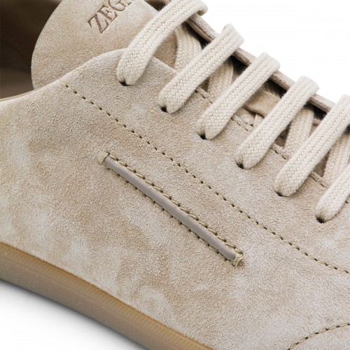 SAND LEATHER SNEAKERS