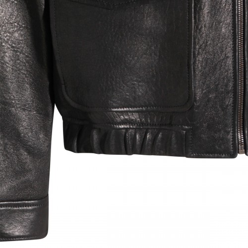 BLACK LEATHER JACKET