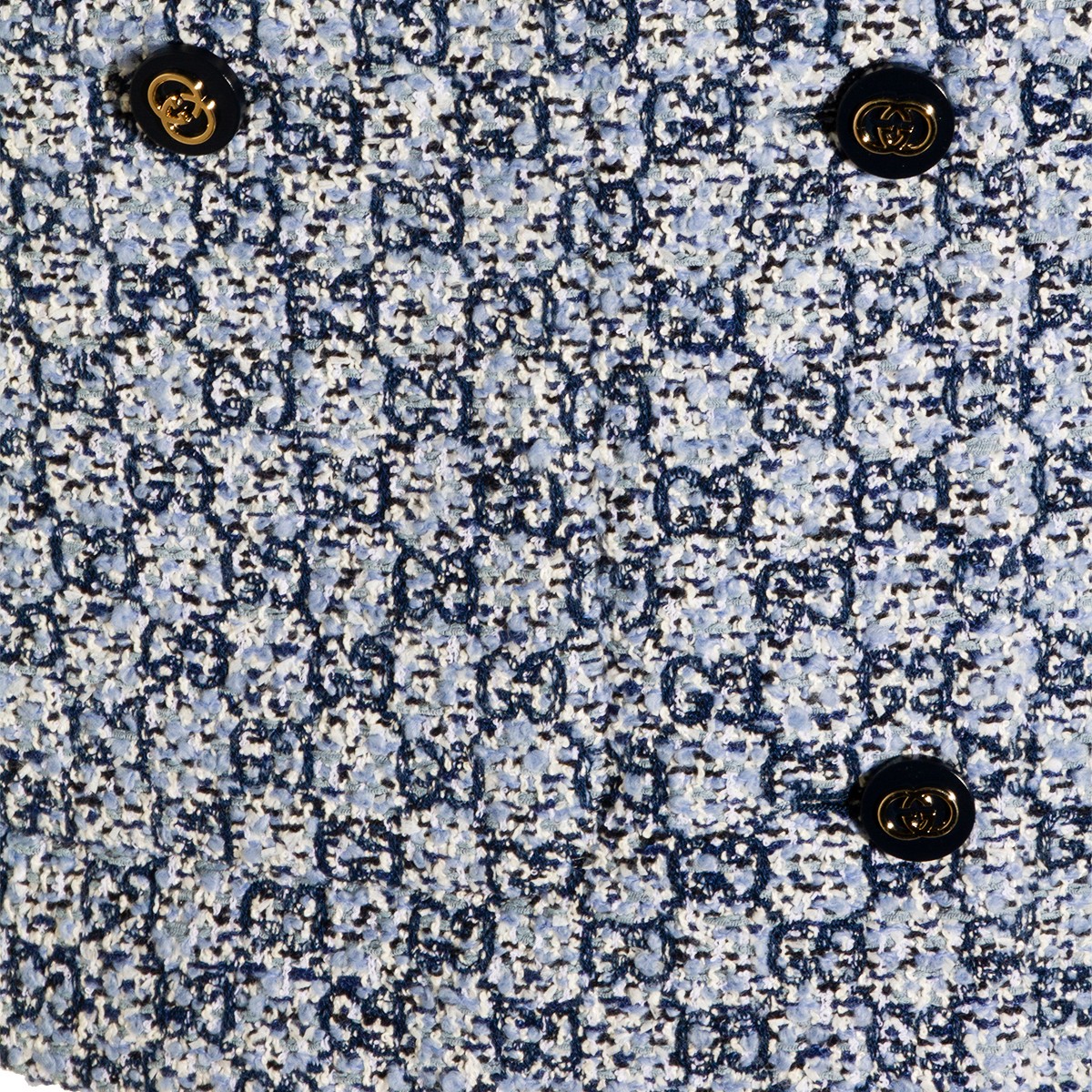 WHITE AND BLUE CASUAL JACKET