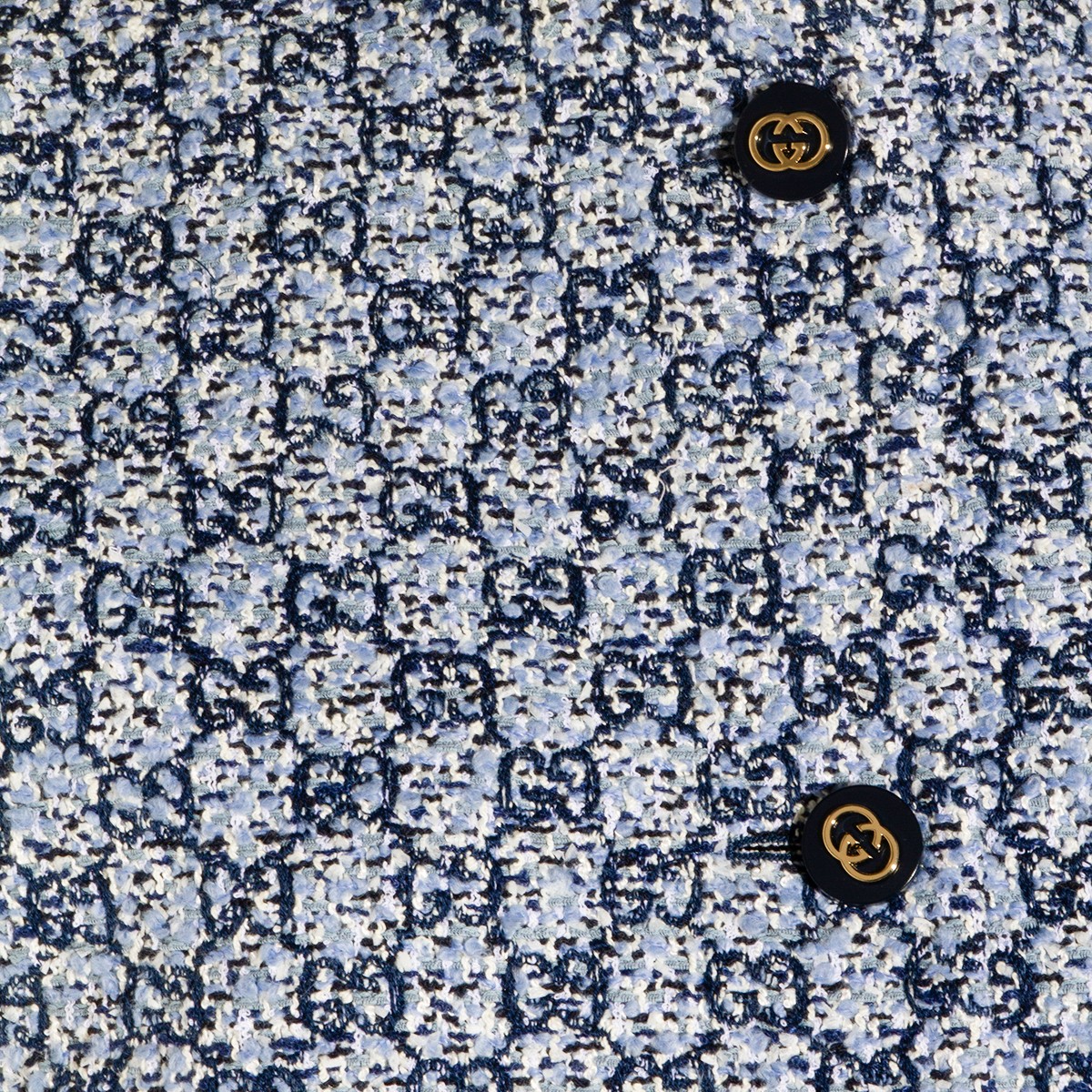 WHITE AND BLUE CASUAL JACKET