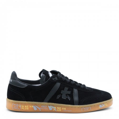 BLACK LEATHER BONNIE SNEAKERS