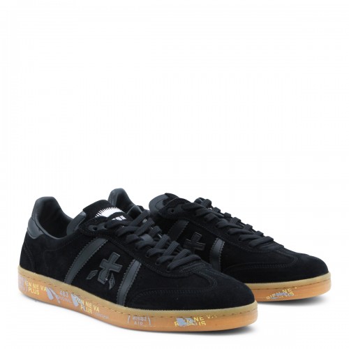 BLACK LEATHER BONNIE SNEAKERS 2