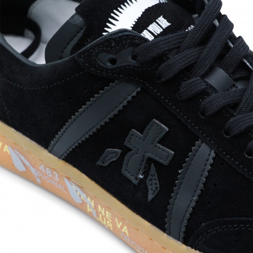 BLACK LEATHER BONNIE SNEAKERS