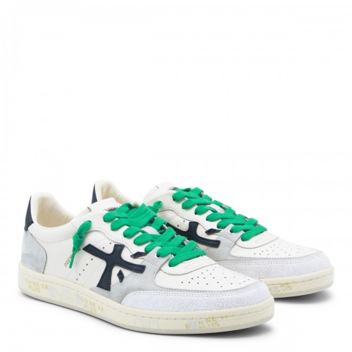 WHITE LEATHER BSKTCLAY... 2