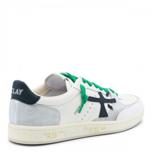 WHITE LEATHER BSKTCLAY SNEAKERS