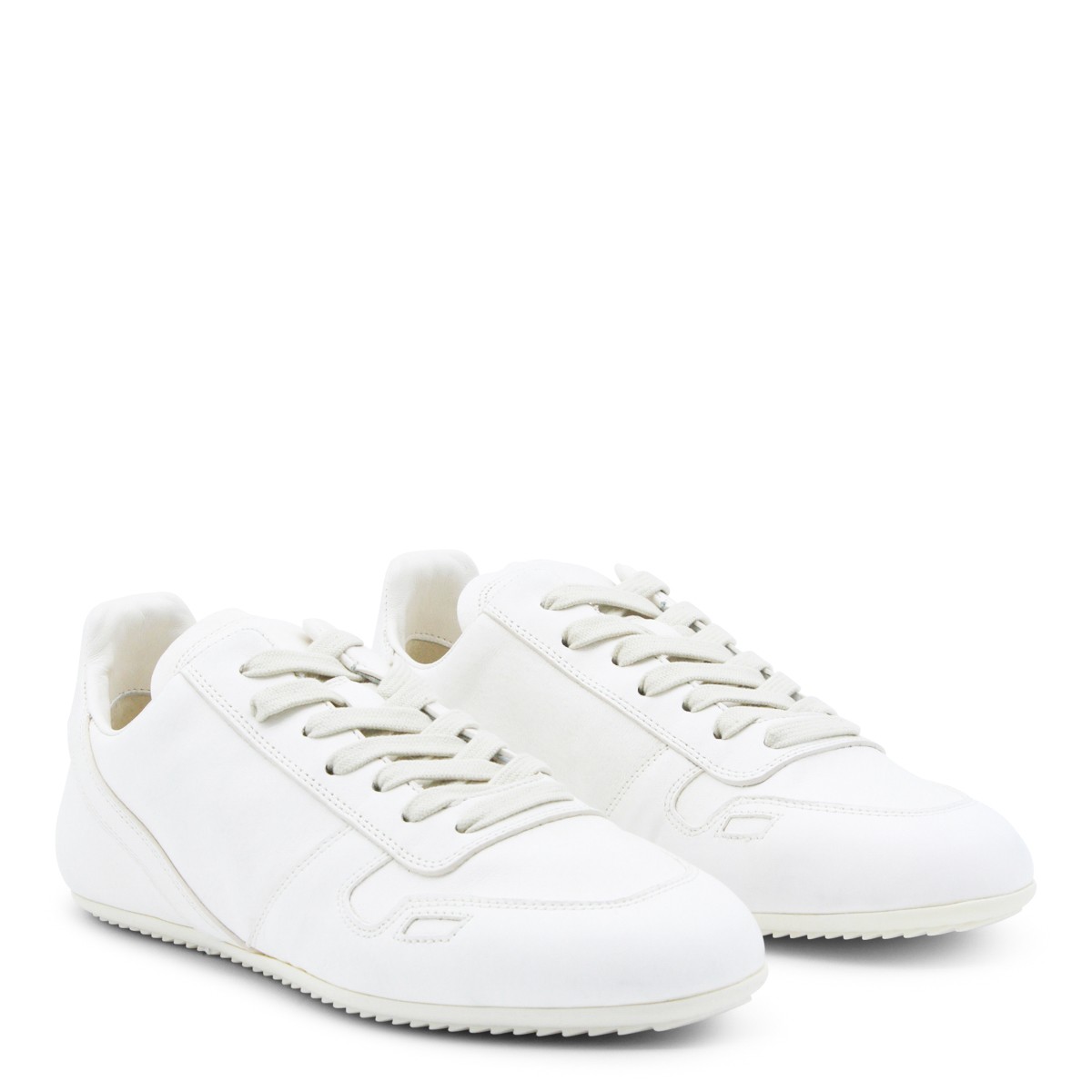 WHITE LEATHER SNEAKERS