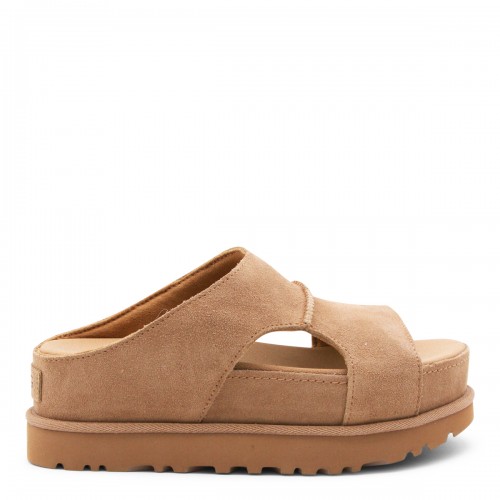 BROWN GOLDENSTAR SANDALS