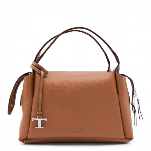 BROWN TOP HANDLE BAG