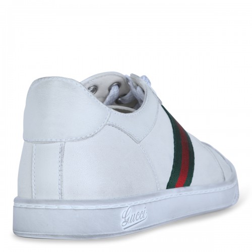 WHITE LEATHER SNEAKERS