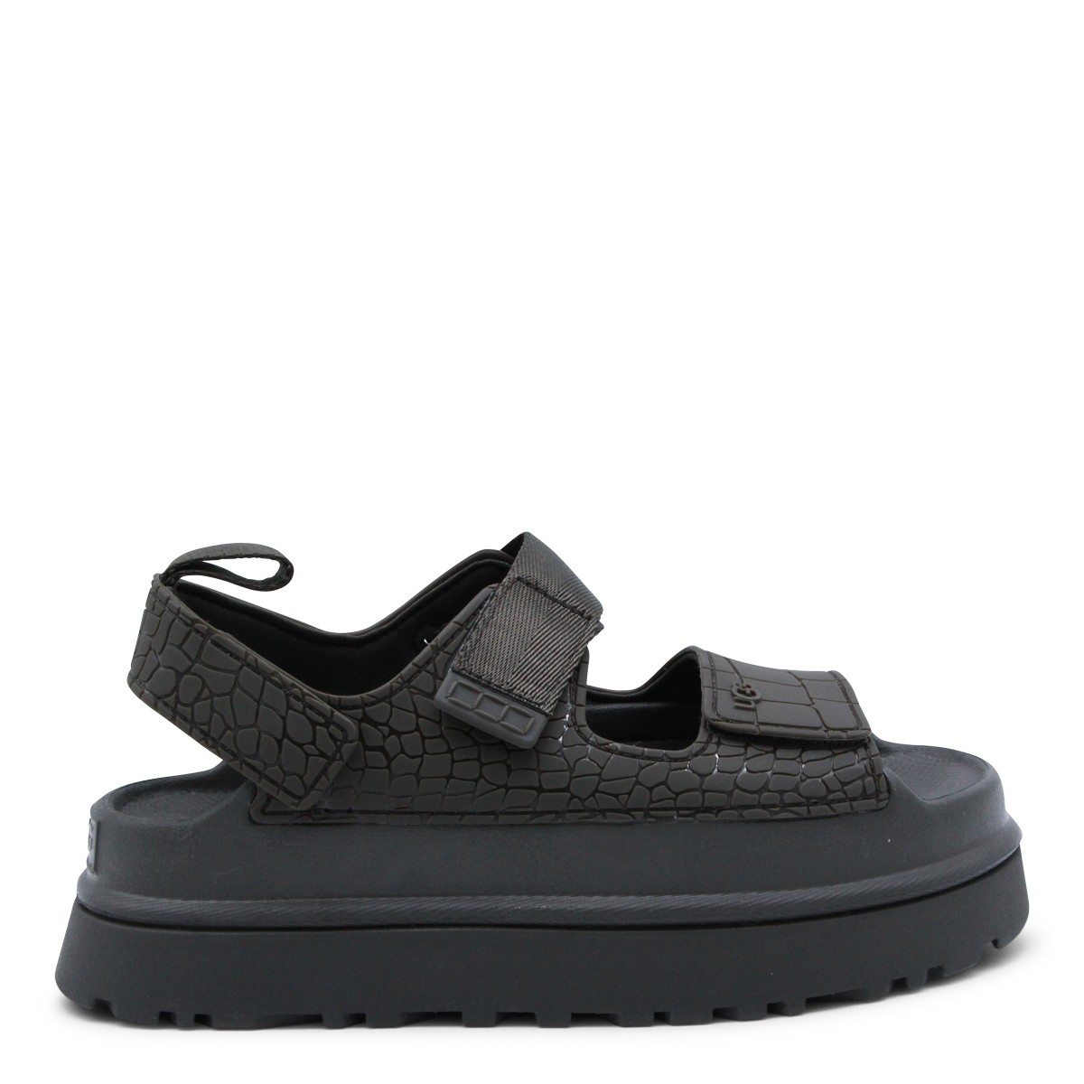 BLACK GOLDENGLOW SANDALS