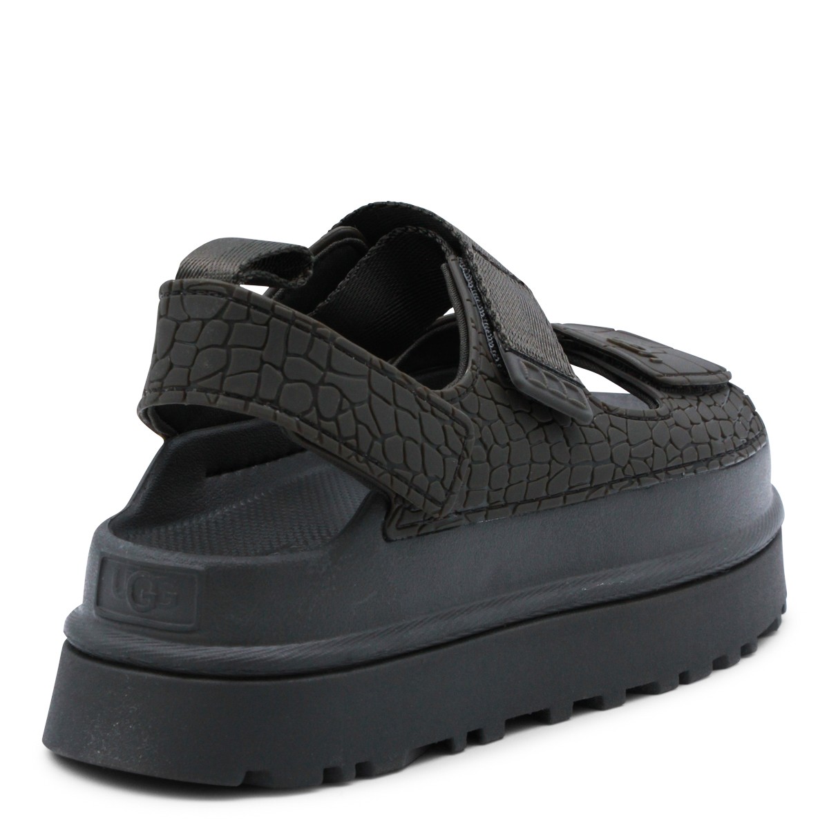 BLACK GOLDENGLOW SANDALS