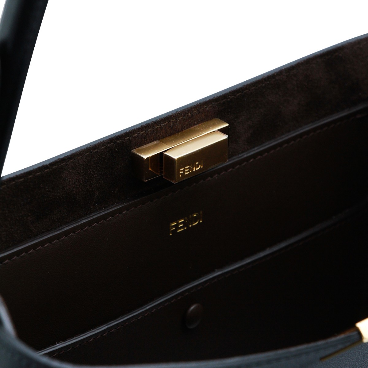 BLACK AND DARK BROWN LEATHER WAY...