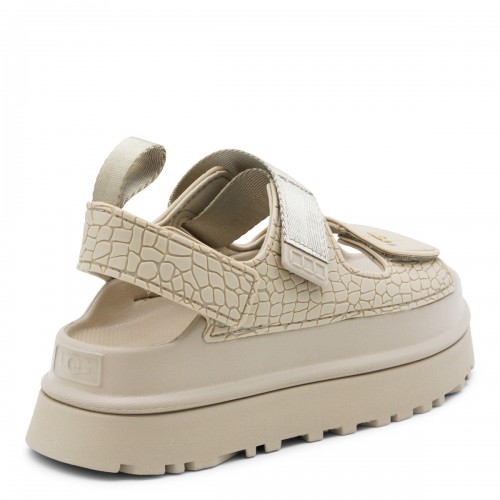 BEIGE GOLDENGLOW SANDALS