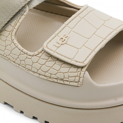 BEIGE GOLDENGLOW SANDALS