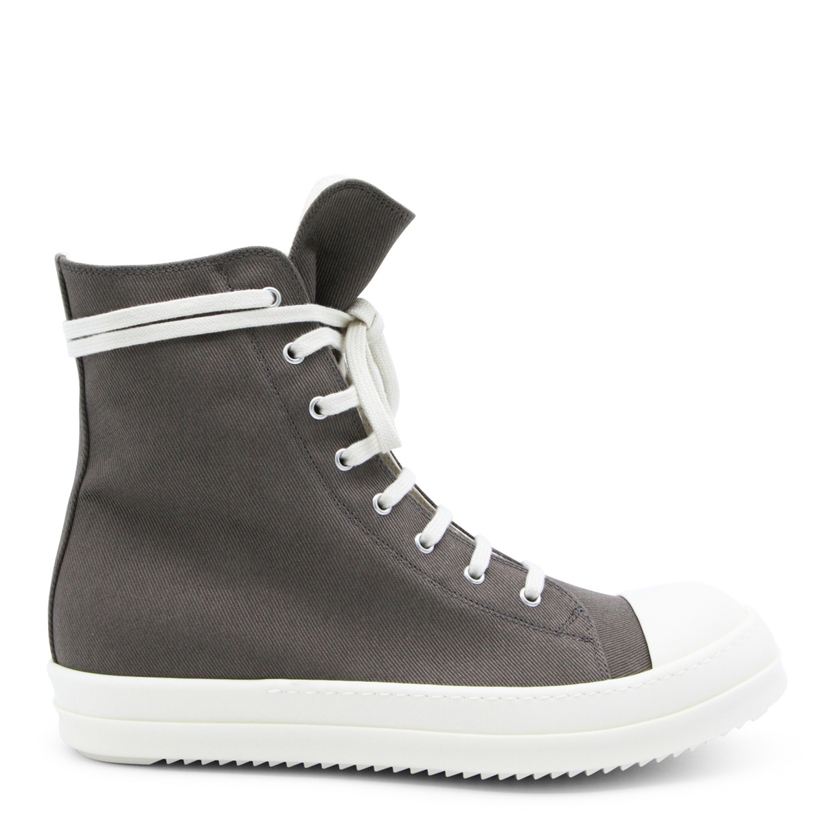 DUST AND MILK LEATHER HIGH SNEAKERS