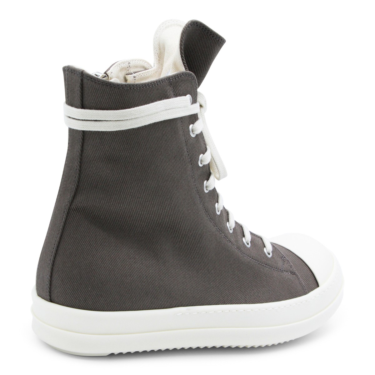 DUST AND MILK LEATHER HIGH SNEAKERS