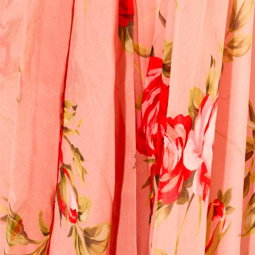 PINK SILK MAXI DRESS