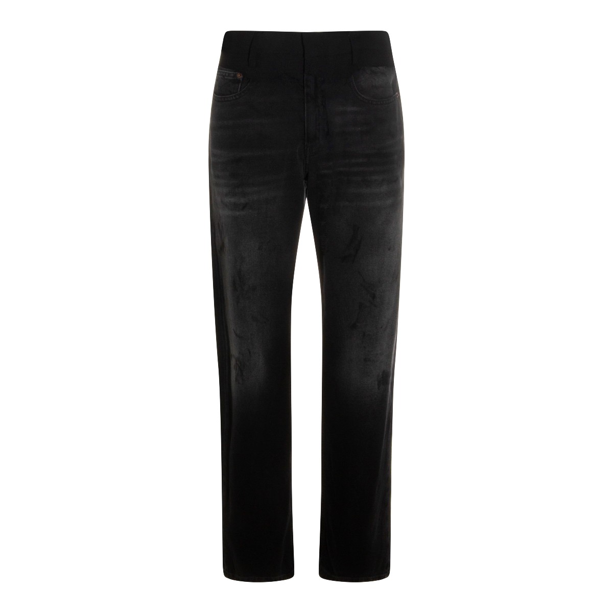 BLACK COTTON JEANS