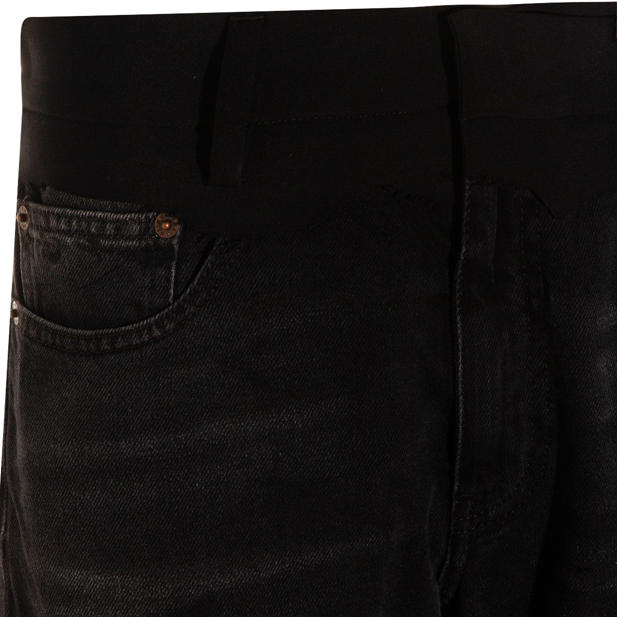 BLACK COTTON JEANS