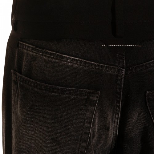 BLACK COTTON JEANS