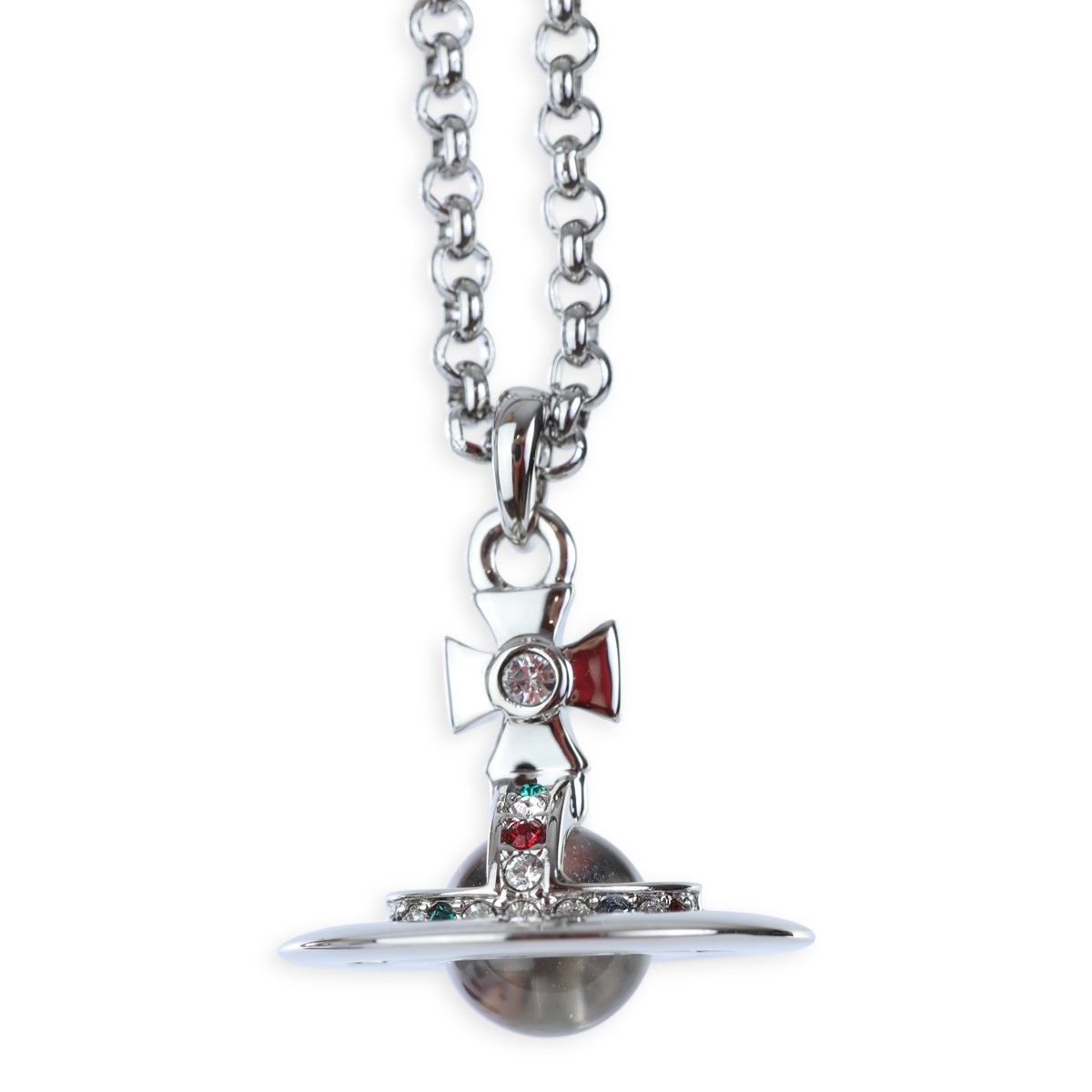 PLATINUM BRASS METAL NECKLACE