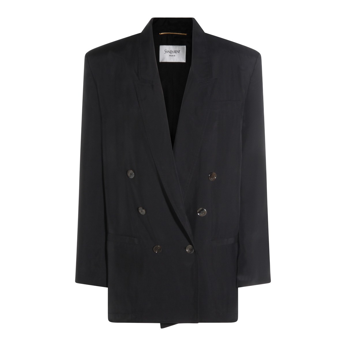 BLACK SILK BLAZER