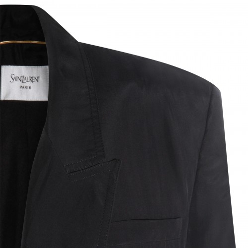 BLACK SILK BLAZER