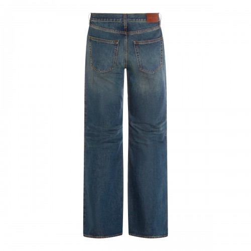 DARK BLUE COTTON JEANS 2