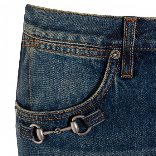 DARK BLUE COTTON JEANS