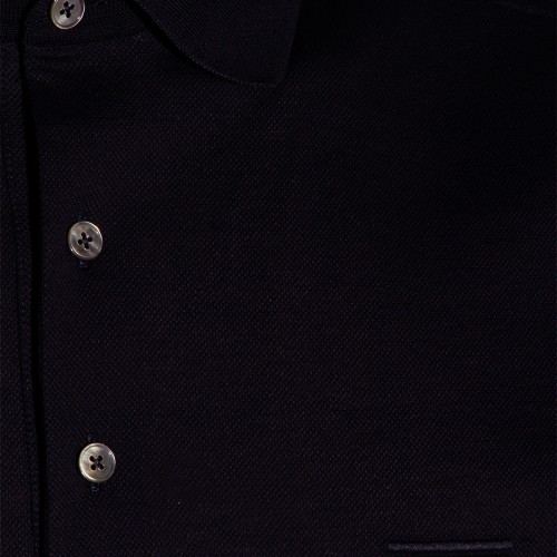 NAVY COTTON POLO SHIRT
