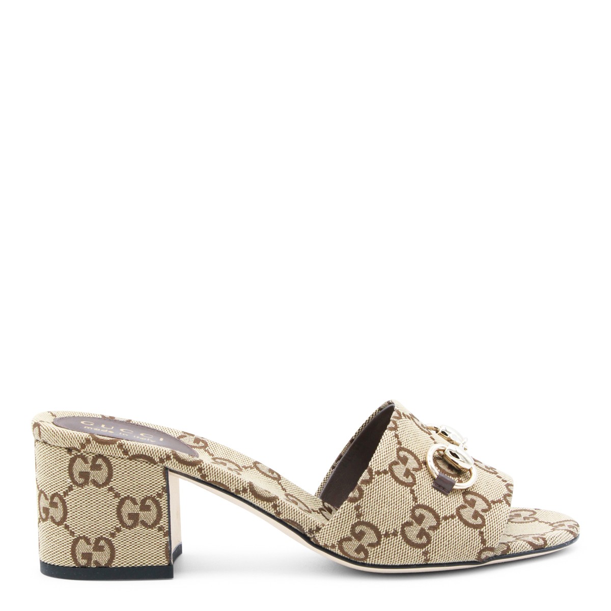 BEIGE AND BROWN SANDALS