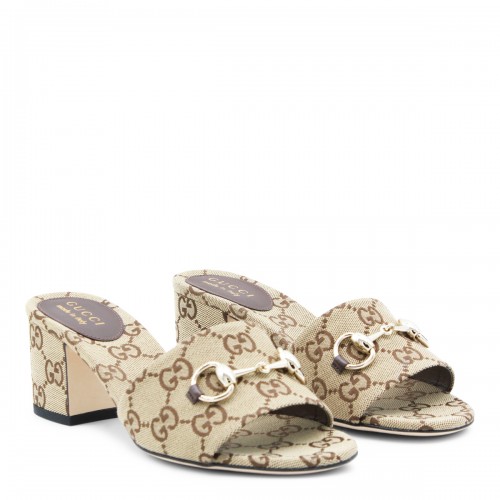 BEIGE AND BROWN SANDALS 2