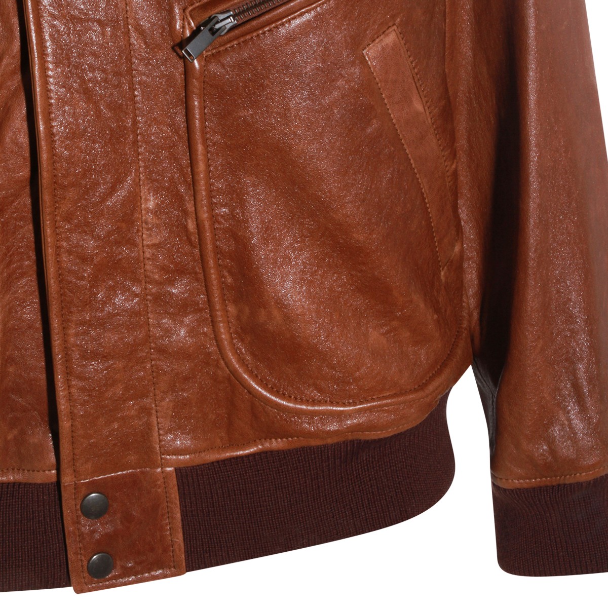 BROWN LEATHER JACKET